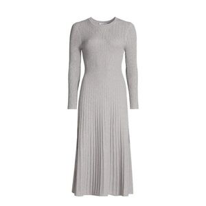 Elegant Gray Knit Dress
